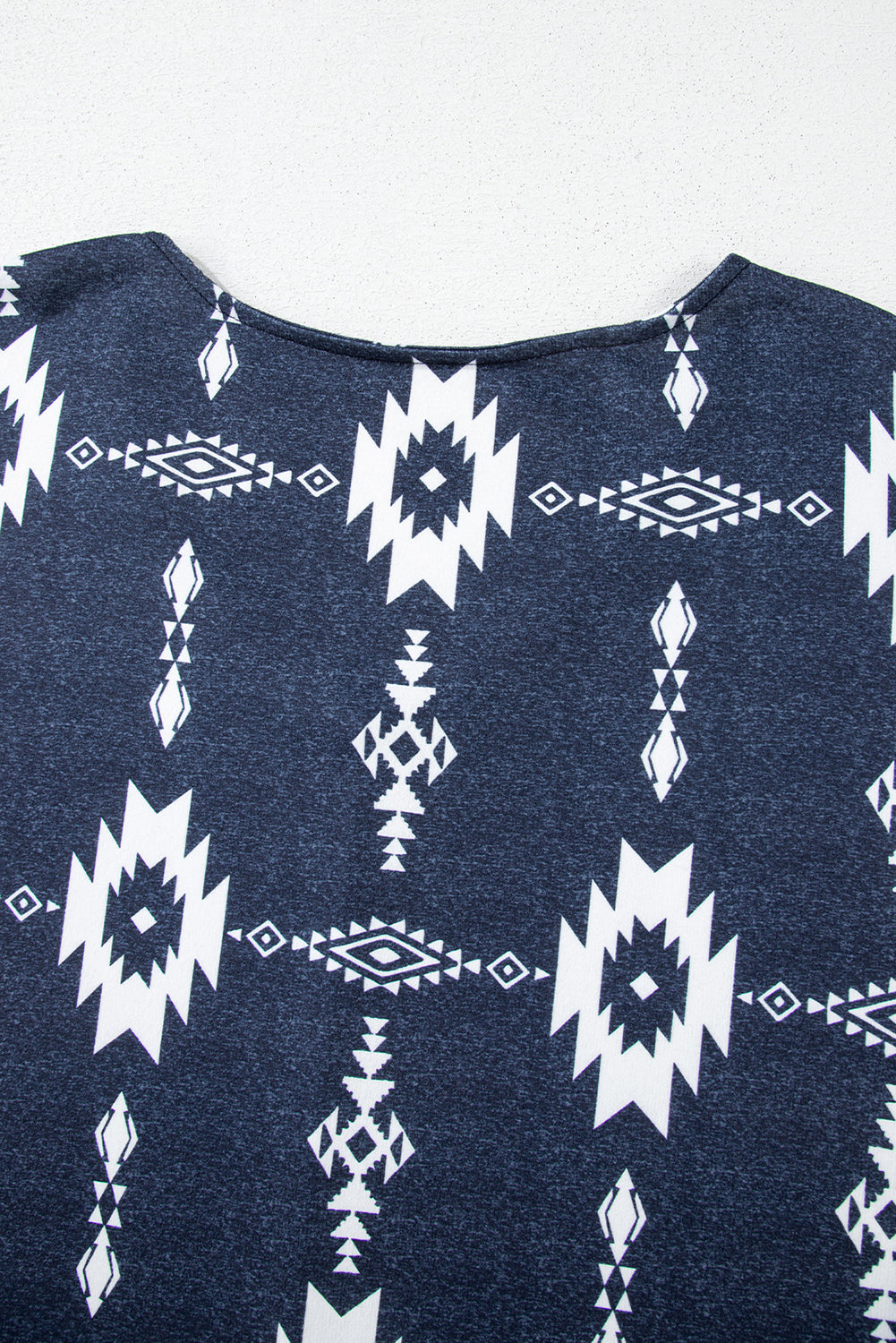 Gray Aztec Print Top