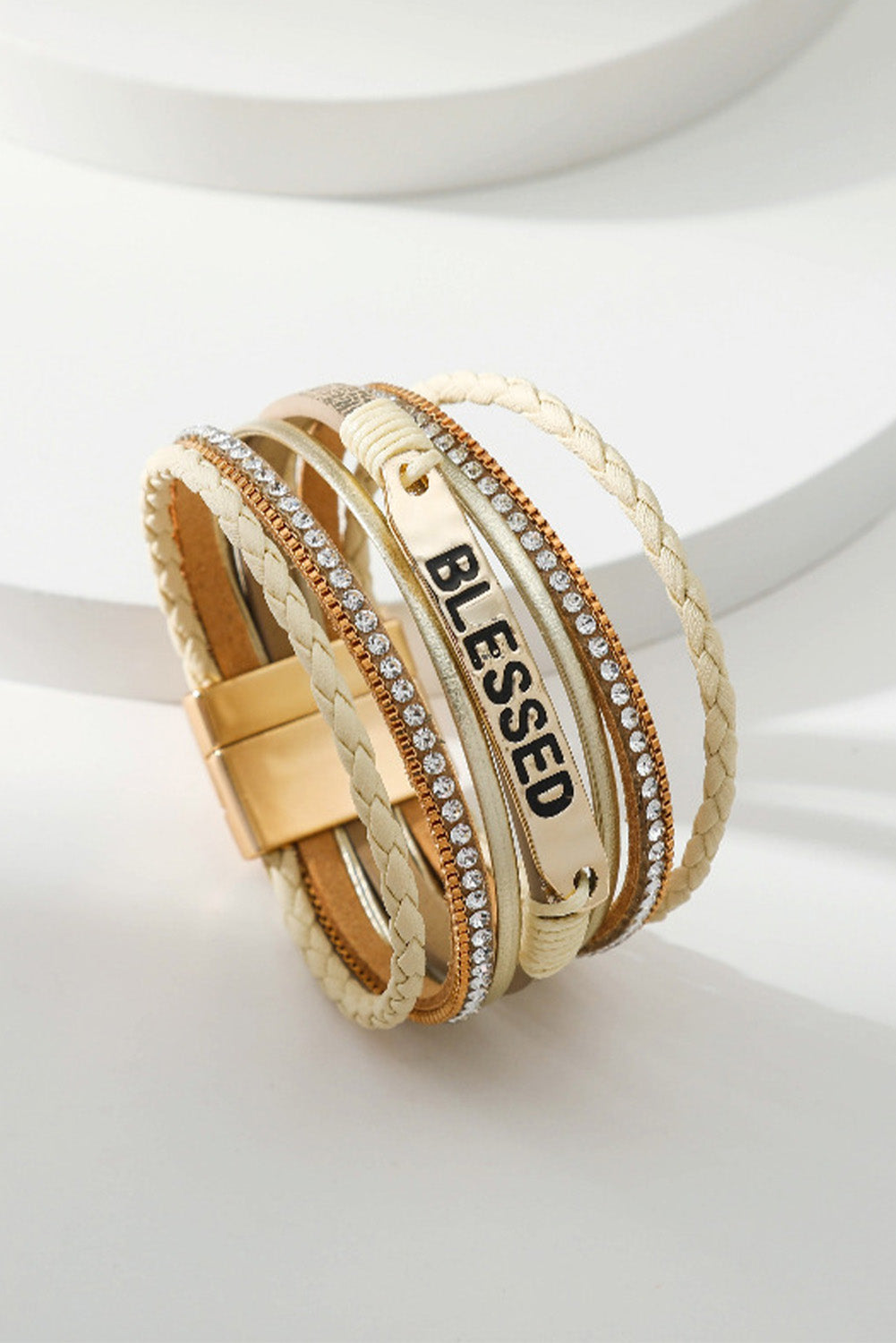 BLESSED Rhinestone Bracelet