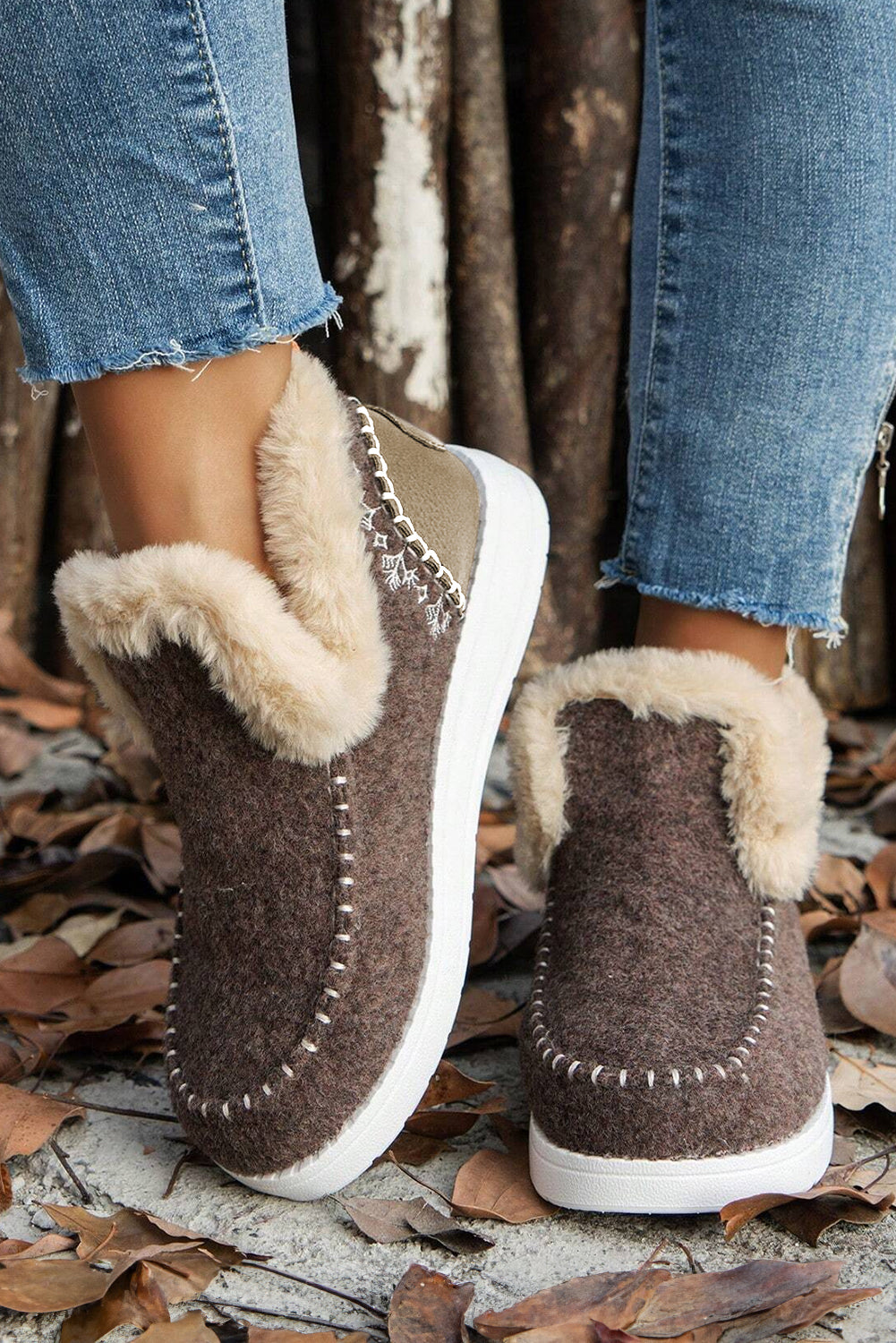 Plush Lined Anklet Boots