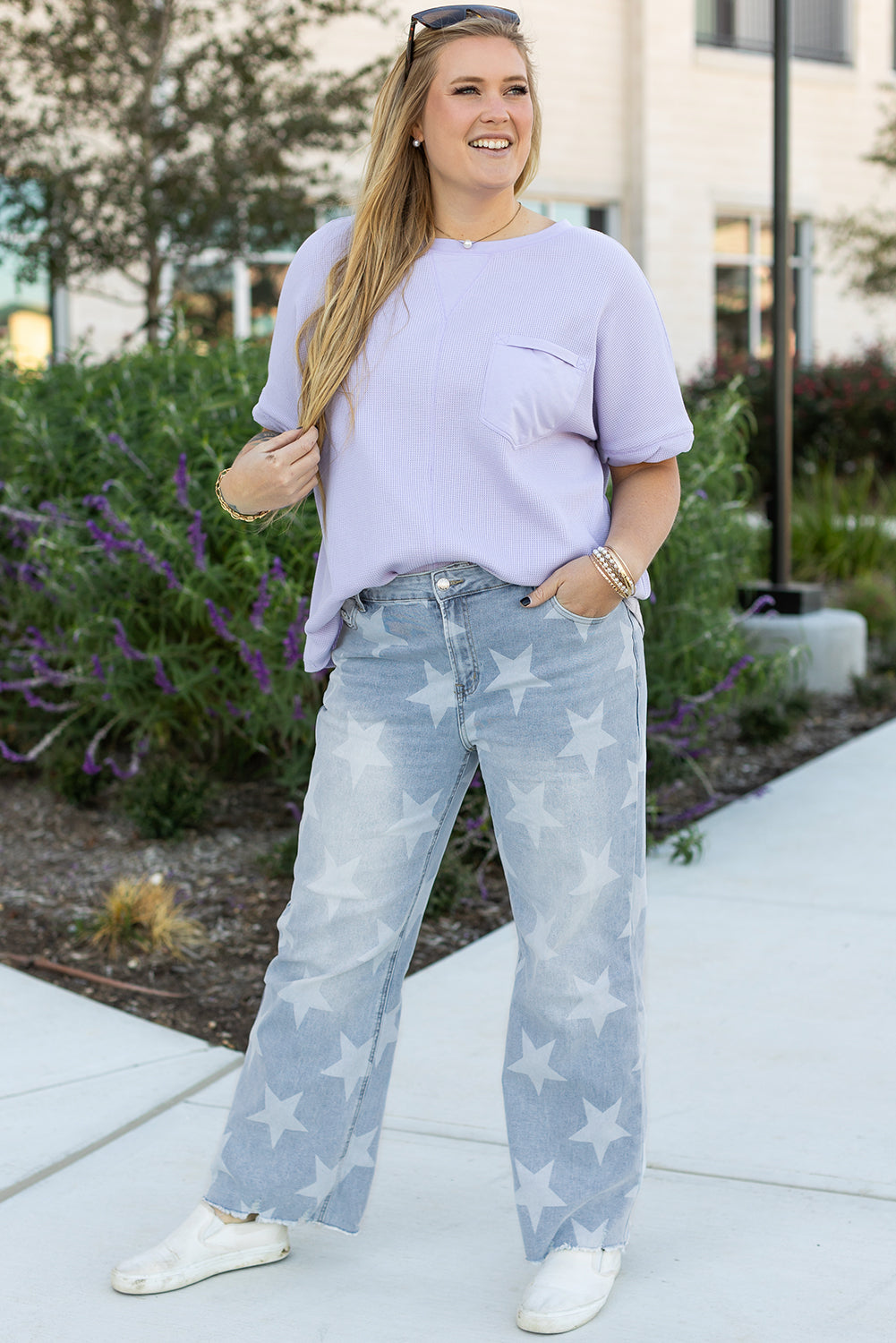 Star Pattern Jeans