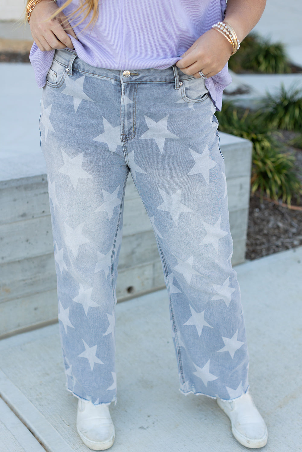 Star Pattern Jeans