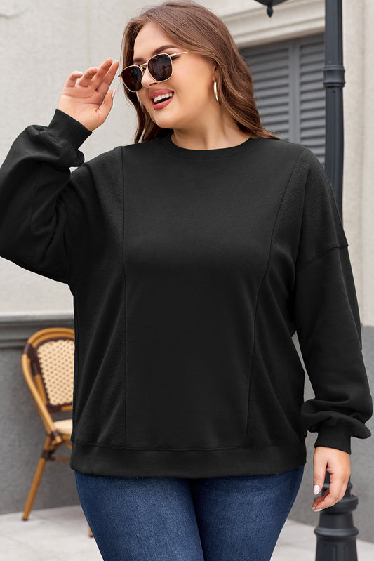 Black Loose Sweatshirt