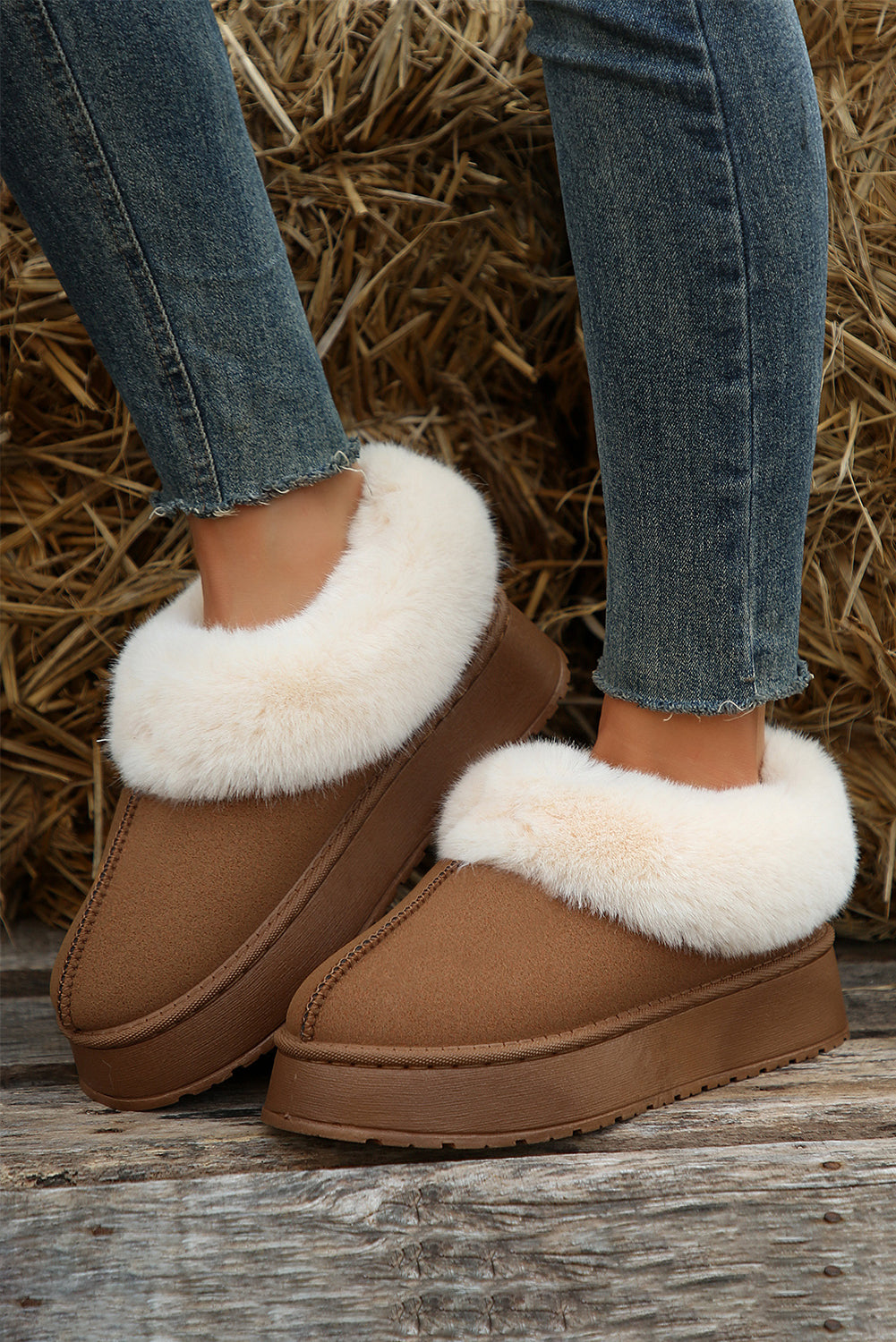 Suede Snow Boots