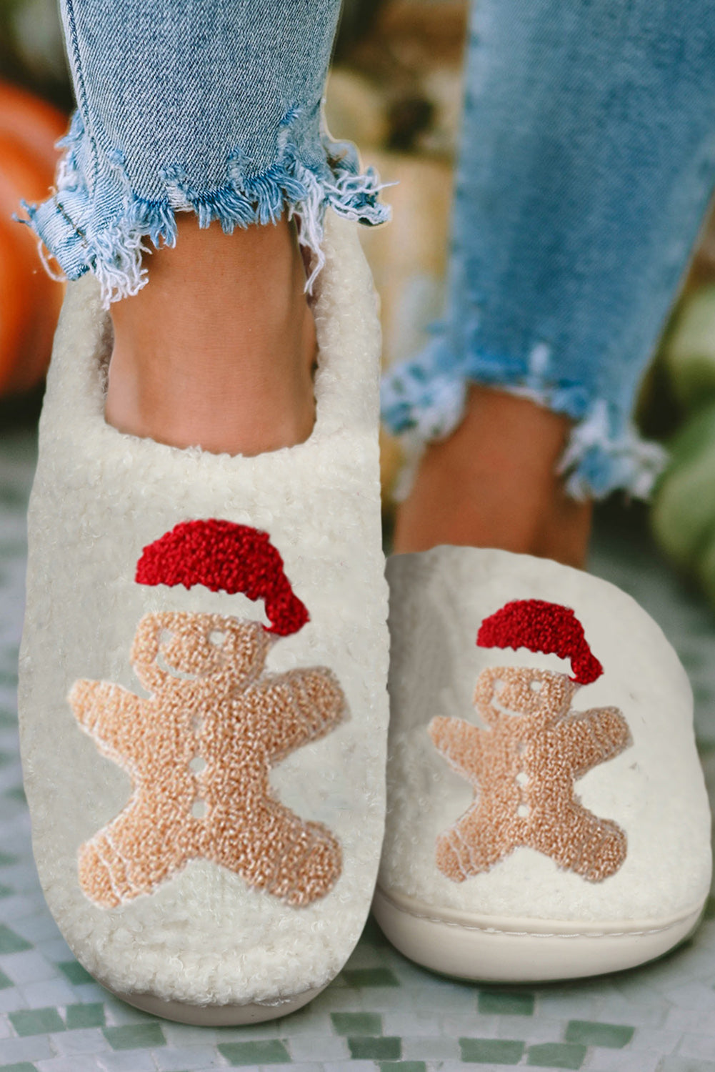 Gingerbread Man Slippers