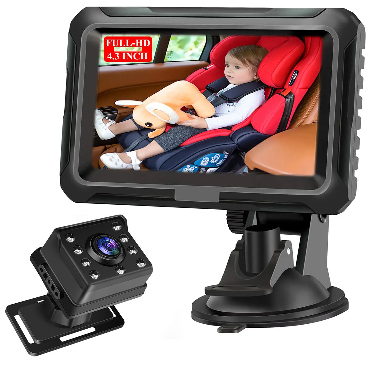 4.3 inch HD 1080P Car Baby Monitor System