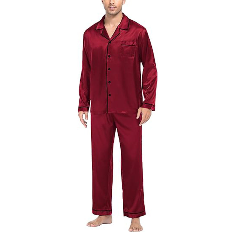 Imitated Silk Polyester Pajama Sets