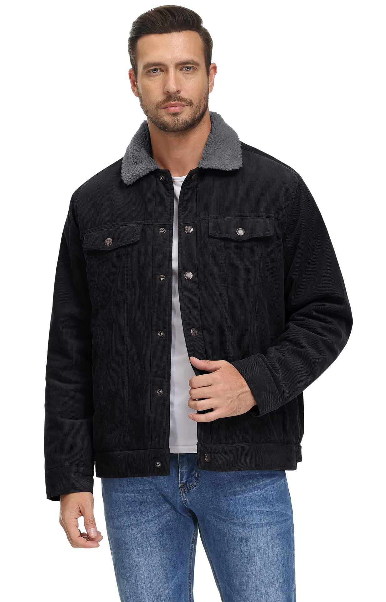 Sherpa Lined Collar Jacket