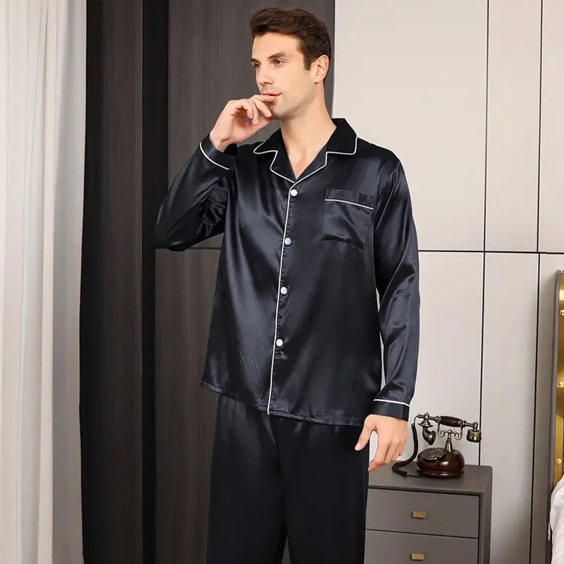 Imitated Silk Polyester Pajama Sets