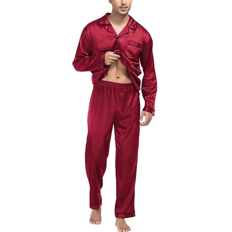 Imitated Silk Polyester Pajama Sets