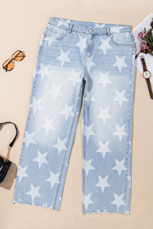 Star Pattern Jeans