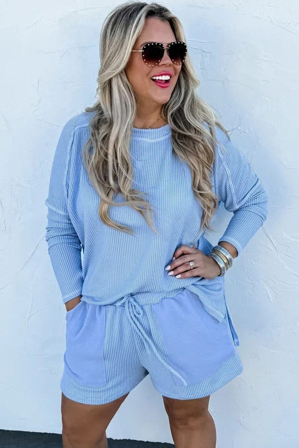 Light Blue Two Piece Set