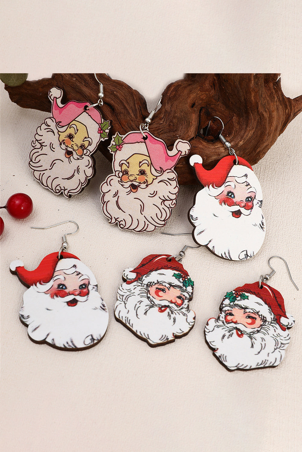 3 Pairs Christmas Earrings