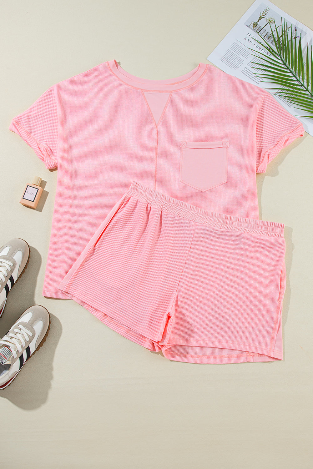 Pink Two Piece Outfit Set