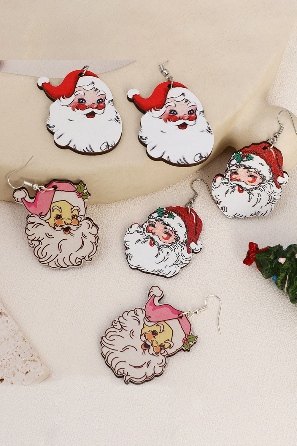 3 Pairs Christmas Earrings