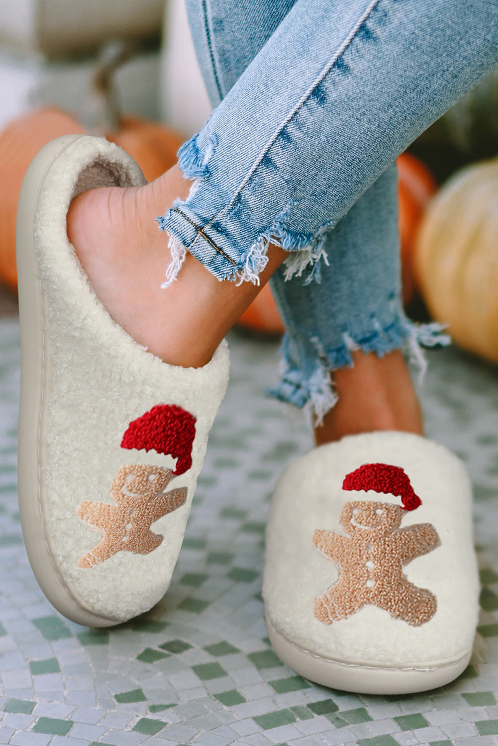 Gingerbread Man Slippers