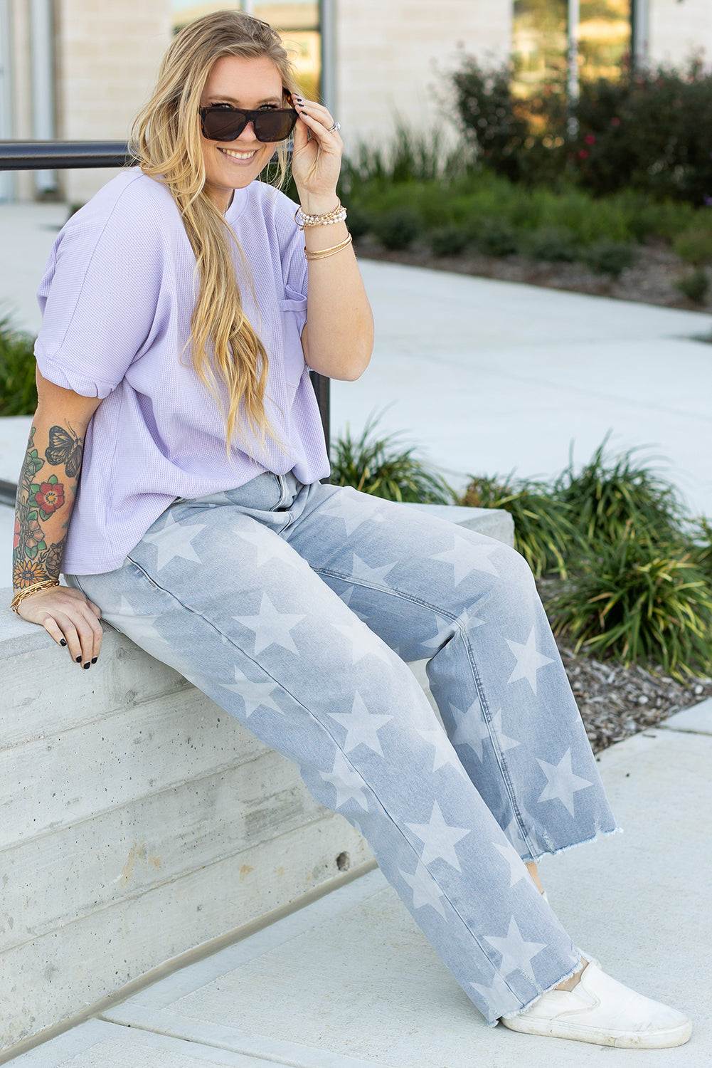 Star Pattern Jeans