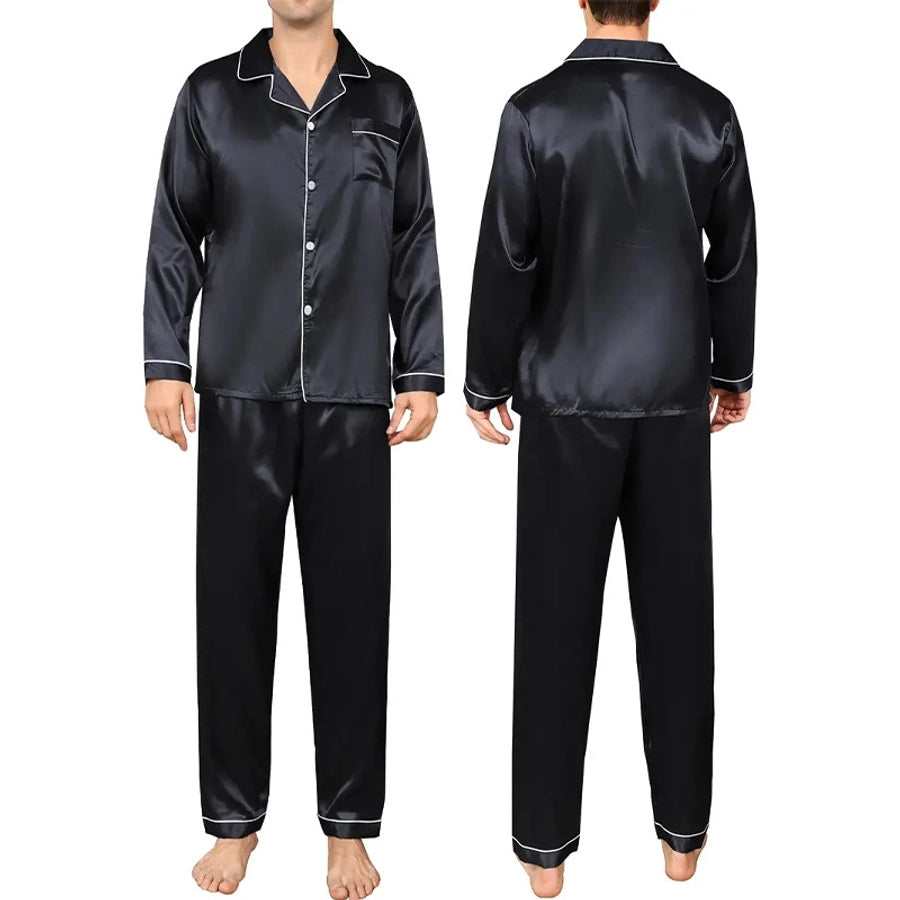 Imitated Silk Polyester Pajama Sets