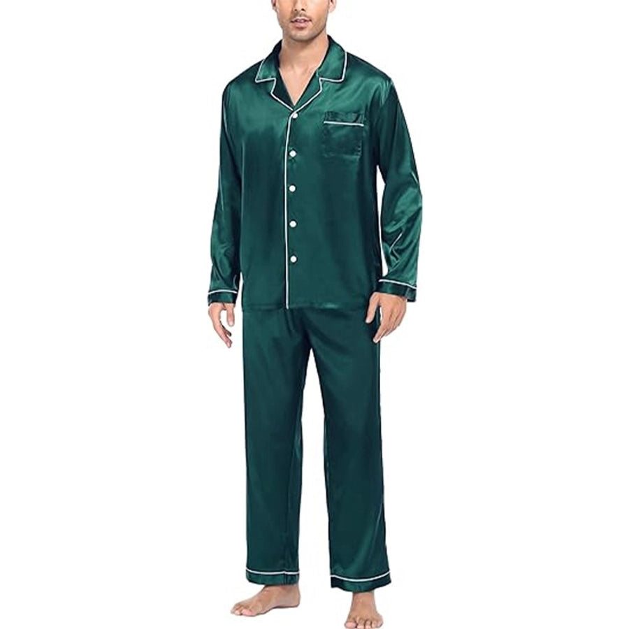 Imitated Silk Polyester Pajama Sets